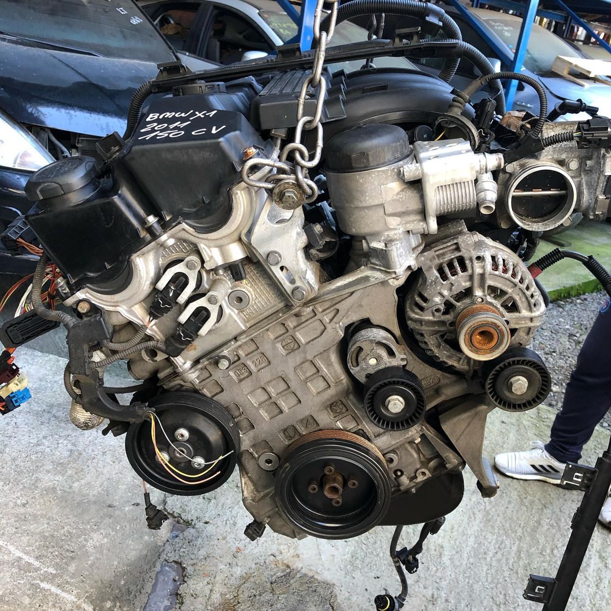 Motor bmw X1 2011 150cv aspirada — foto 2 da unidade real em estoque