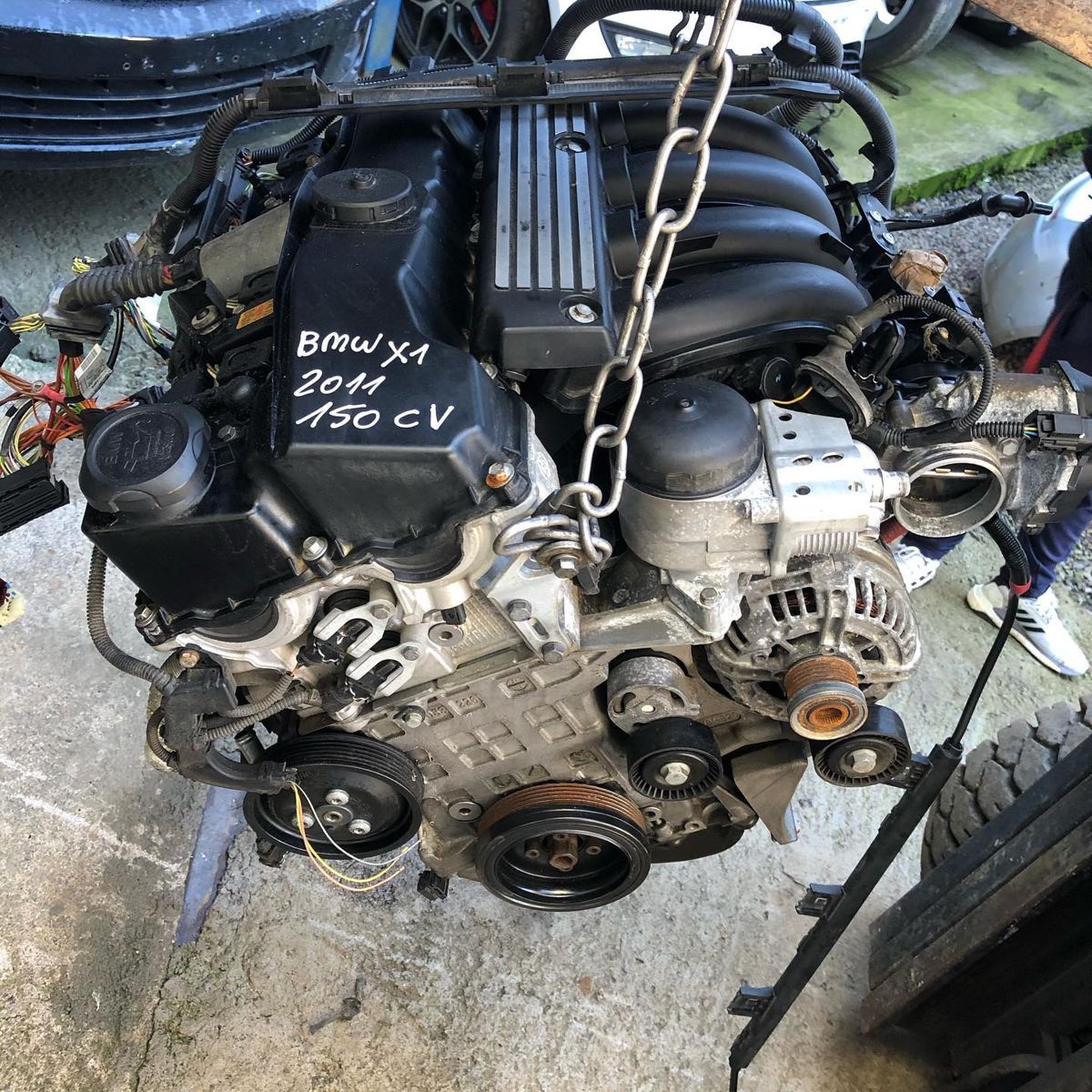 Motor bmw X1 2011 150cv aspirada — foto 1 da unidade real em estoque