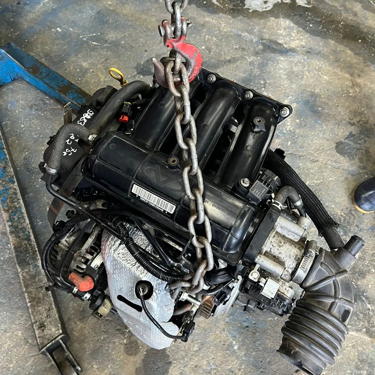 Motor Chery QQ 1.0 3cc 2018 Flex 75cvs — foto 6 da unidade real em estoque