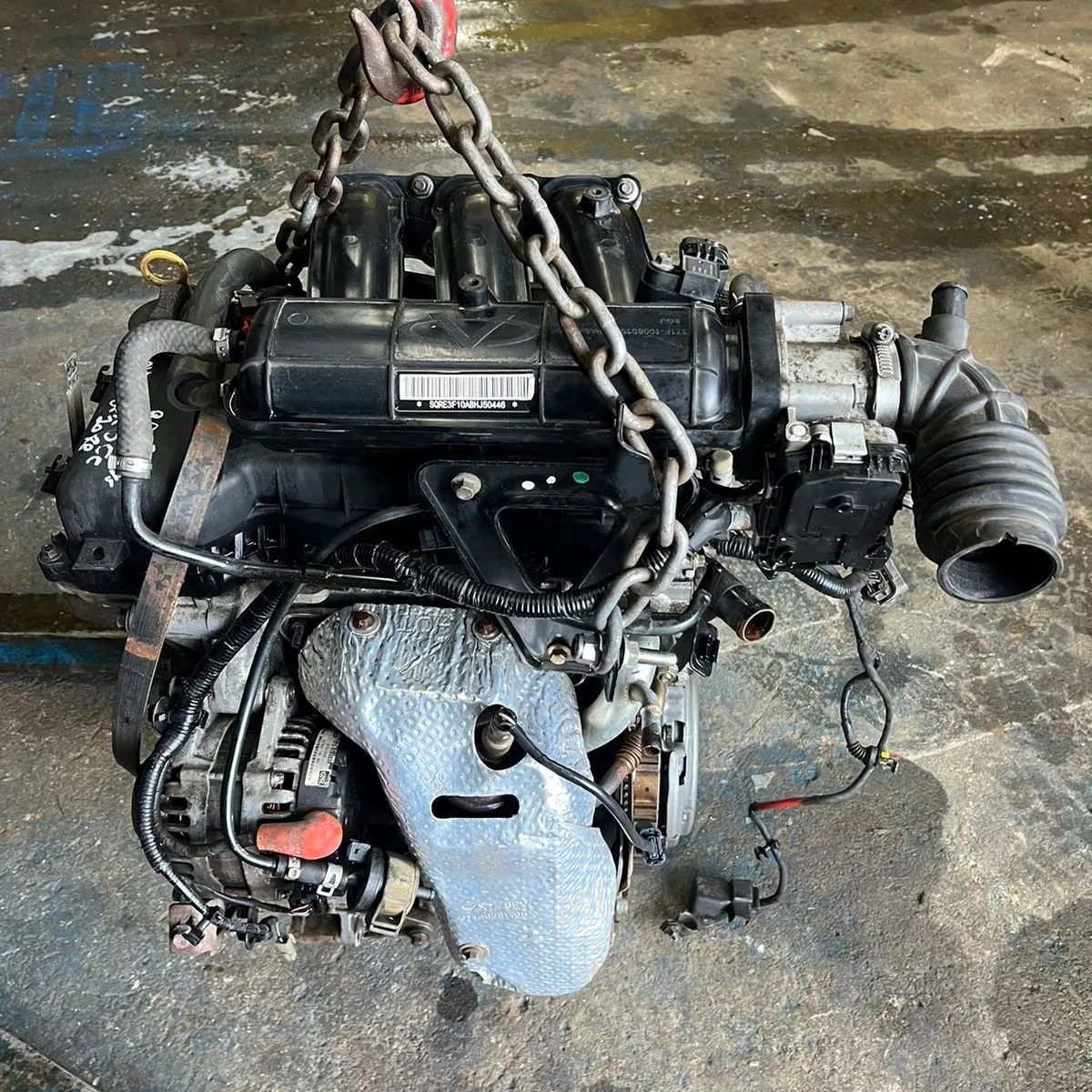 Motor Chery QQ 1.0 3cc 2018 Flex 75cvs — foto 7 da unidade real em estoque
