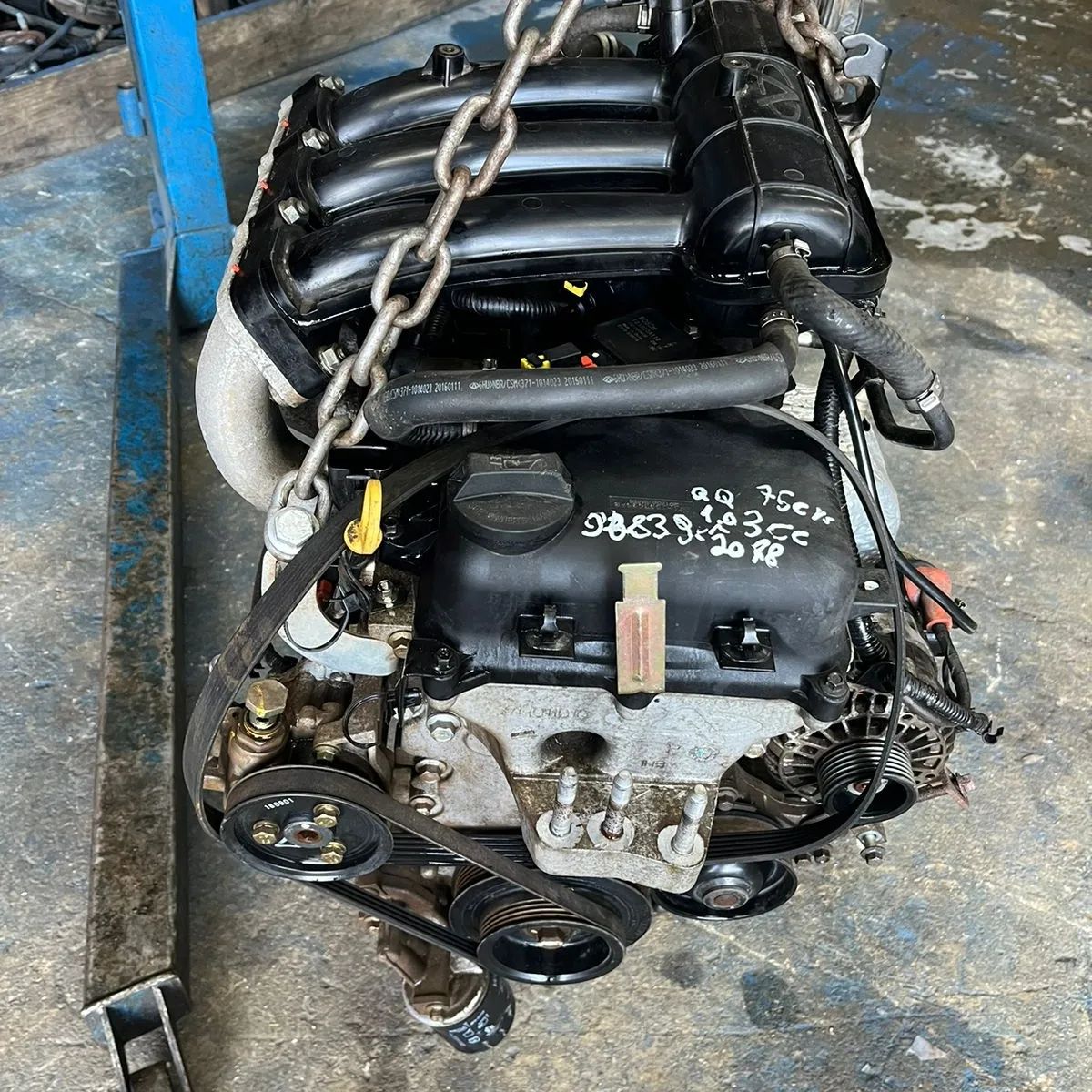 Motor Chery QQ 1.0 3cc 2018 Flex 75cvs — foto 8 da unidade real em estoque