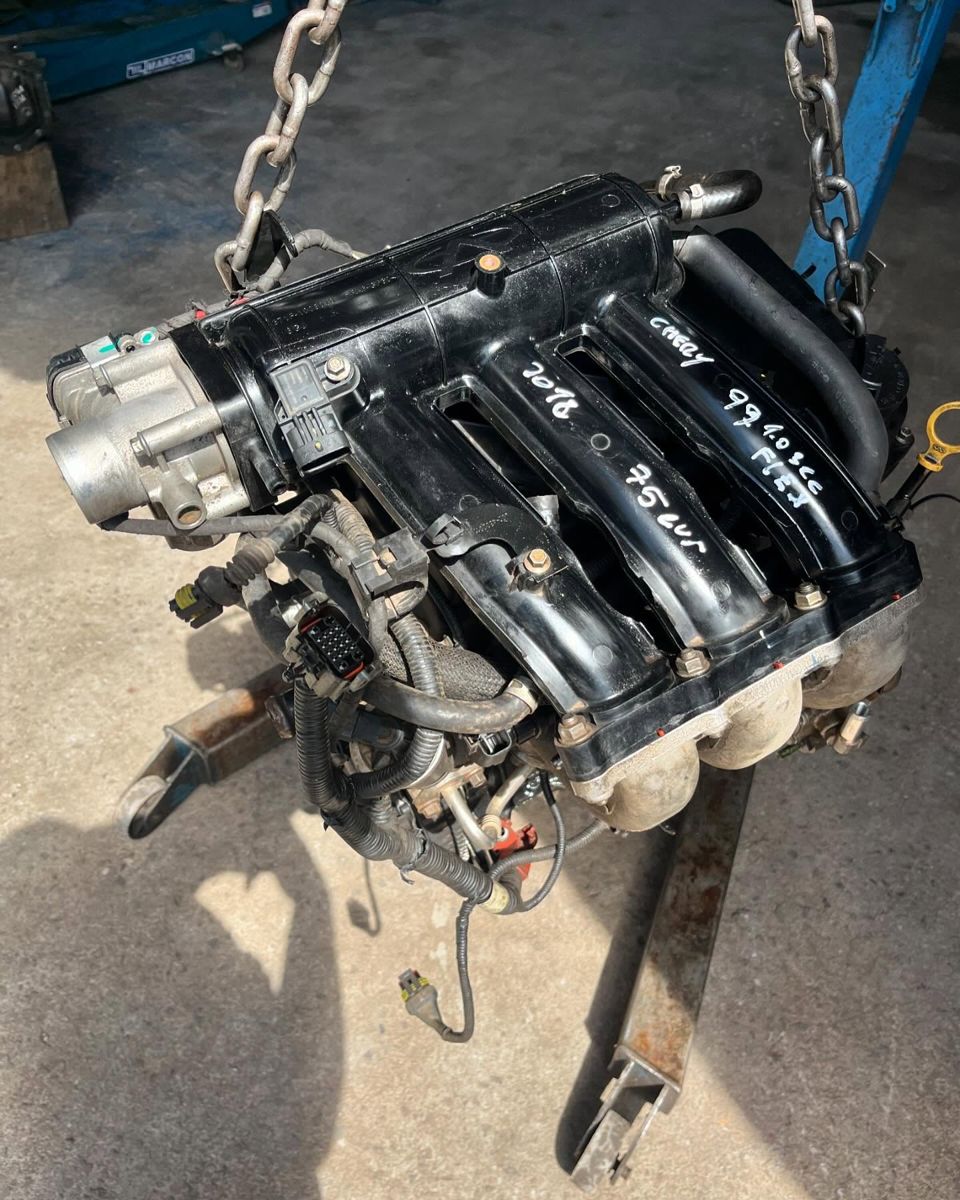 Motor Chery QQ 1.0 3cc 2018 Flex 75cvs — foto 6 da unidade real em estoque