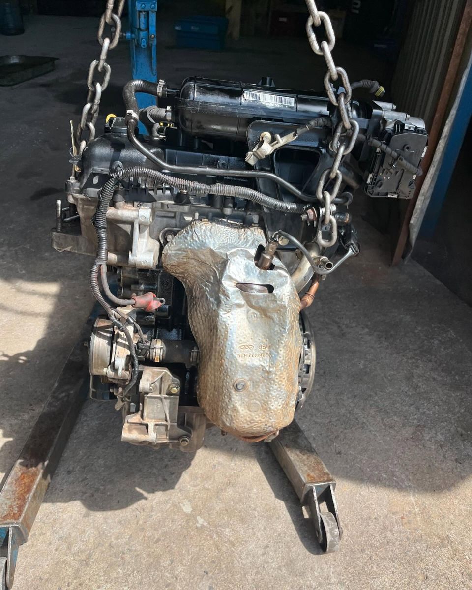 Motor Chery QQ 1.0 3cc 2018 Flex 75cvs — foto 5 da unidade real em estoque